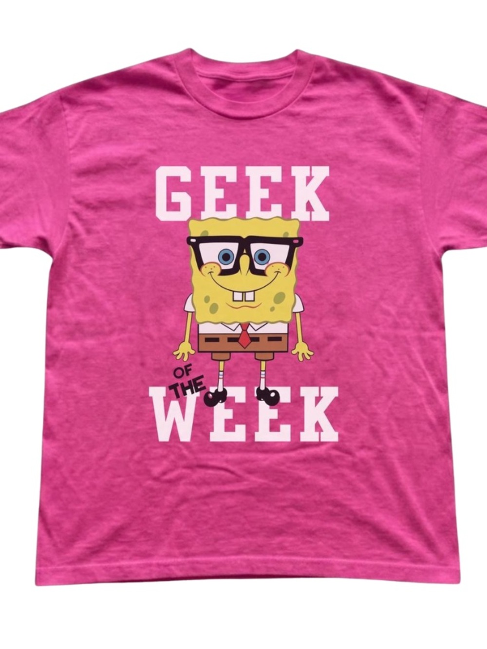Geek of the Week SpongeBob Graphic Tee - Pink